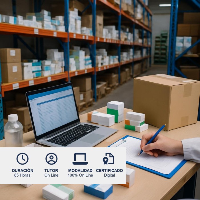 Curso de Recepción, Almacenamiento y Despacho de Productos Farmacéuticos